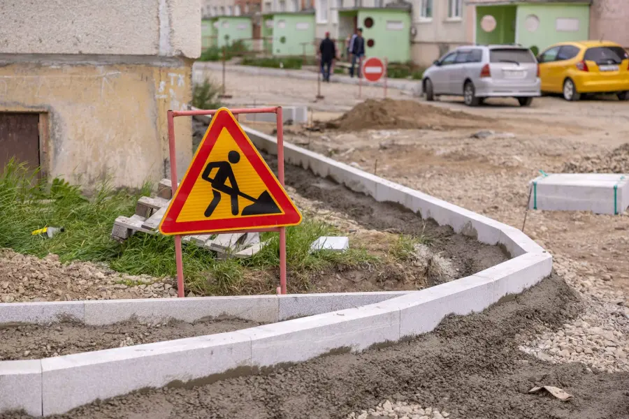 lavori in via Barberia